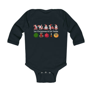 Infant Long Sleeve Bodysuit | First Christmas and first Yalda Onesie