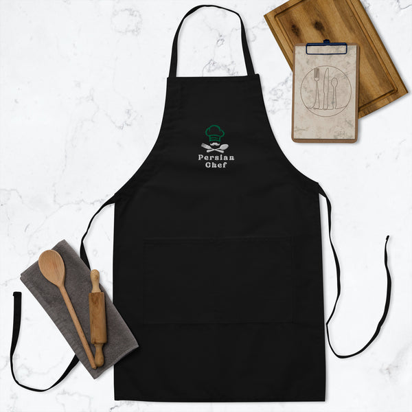 Embroidered Apron | Persian Chef Cooking