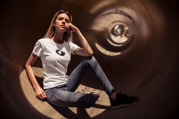 Women Jersey Short Sleeve Tee | Persian Alphabet "He"